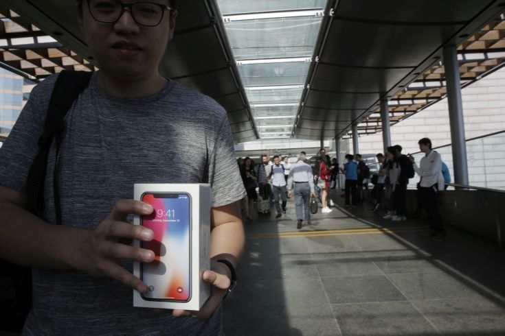 Παροξυσμός στα Apple Stores για ένα νέο iPhone X 12 Hong Kong iPhone X
