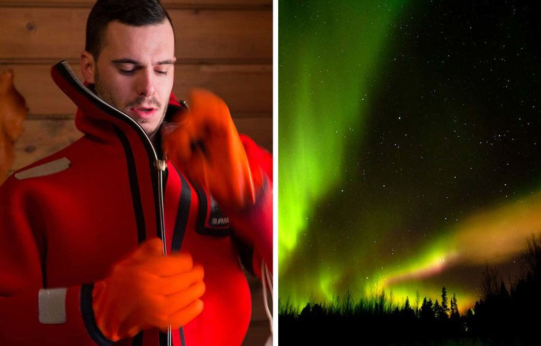 Δείτε το Βόρειο Σέλας επιπλέοντας με ειδική στολή σε παγωμένη λίμνη! 4 sw2jo3y5