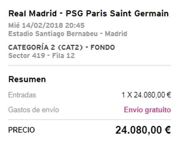 realmadrid psg ticket