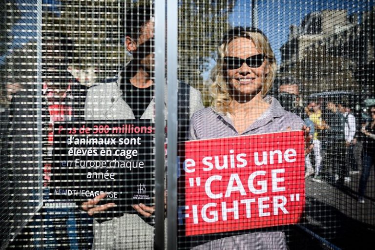 Η Πάμελα Άντερσον μπήκε σε… κλουβί