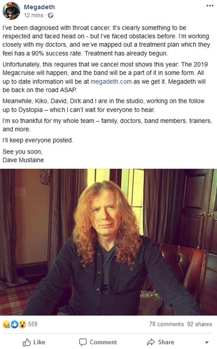 Καρκίνο στο λαιμό έχει ο τραγουδιστής των Megadeth 4 anartisi