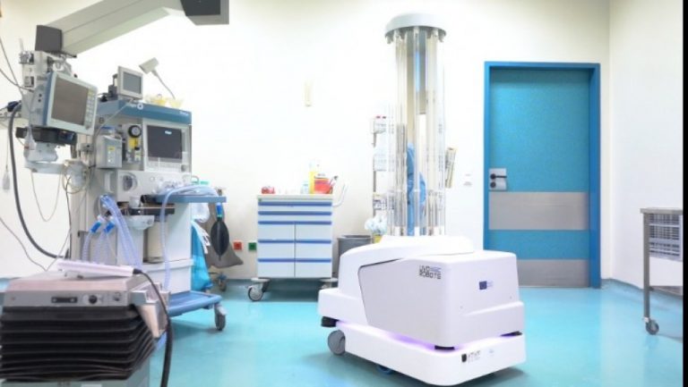 Το ρομπότ Τάλως ανέλαβε καθήκοντα απολύμανσης στο Παπαγεωργίου