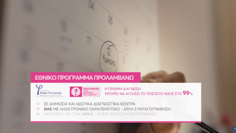 Γίνετε και εσείς «προληπτικοί»! – Αυτό είναι το μήνυμα της νέας καμπάνιας του Εθνικού Προγράμματος «ΠΡΟΛΑΜΒΑΝΩ»