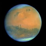 near ir green and near uv colour view of mars