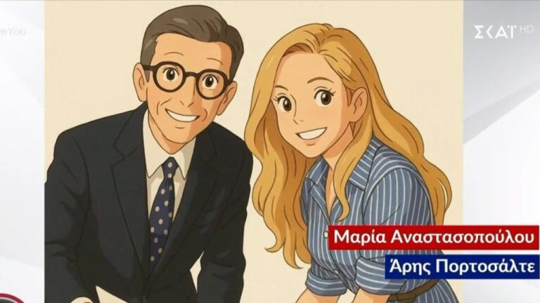 Τα πρόσωπα του ΣΚΑΪ ως καρτούν: Από τη Σία Κοσιώνη στον Άρη Πορτοσάλτε και τη Μαρία Αναστασοπούλου – Δείτε βίντεο